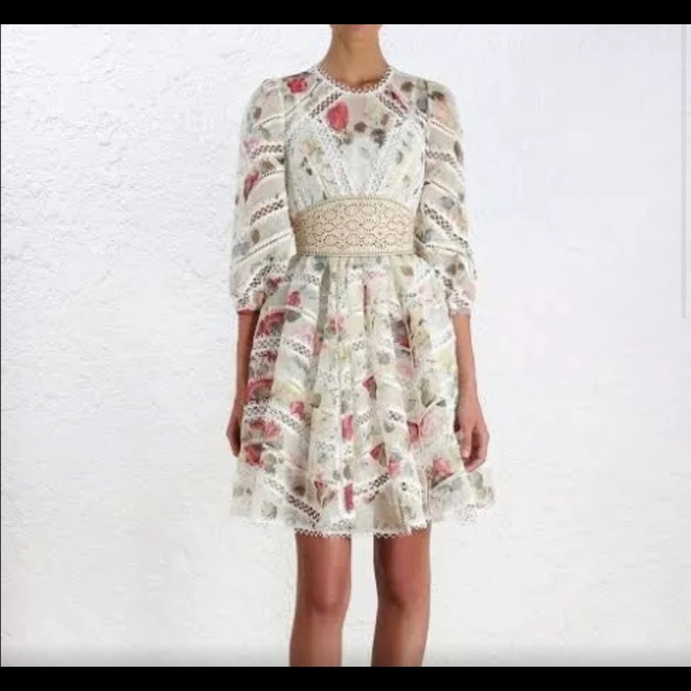 Like new Zimmermann mischief dress with belt